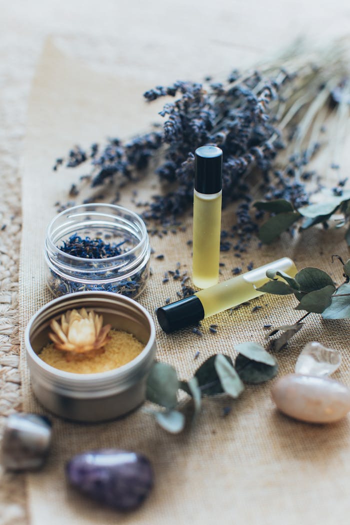 our-services-3 Elevate your relaxation with aromatherapy essentials featuring lavender and massage oils.